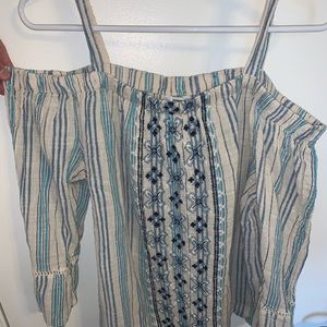 Over the shoulder blouse